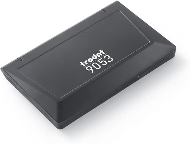 Trodat Large Ink Pad for Traditional Stamps - 158 x 90 mm (Black)
