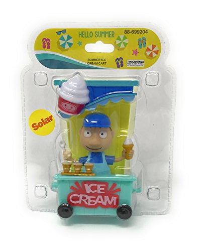 Solar Powered Dancing Summer Ice Cream Cart with Ice Cream Man.