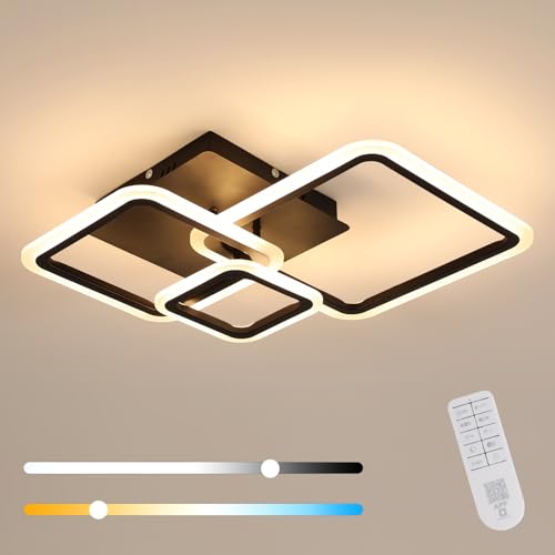 Plafonnier LED dimmable 3712LM avec télécommande pour chambre