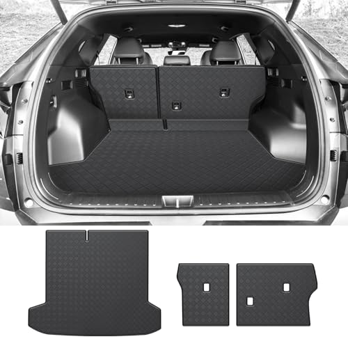 Trunk Mat & Backrest Mat Compatible with 2022-2026 Hyundai Tucson (with Bose Audio) - Custom Fit PU Leather Cargo Liner and Rear Backrest Protector- All Weather Waterproof Easy to Clean Cargo Mats