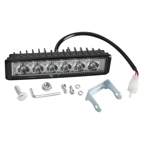 SUISUITONG 12V Motorcycle Front Light Bar Long Headlight Spotlight 6