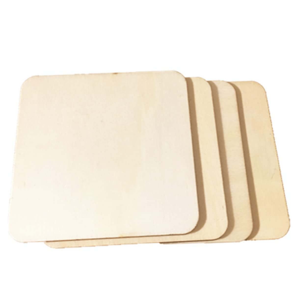 KONTONTY 100mm Wood Slices 72pcs Creative DIY Wood Discs for Home Decor Party Wedding