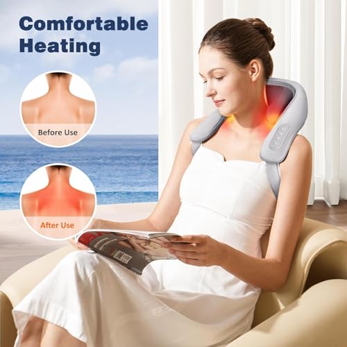 SELLASTIC Neck and Back Massager, Neck Massager with Heating, Body Massager for Body Aches and Pains Relief, Electric Wearable 5D Cervical Neck Massage Machine for Deep Tissue Neck, Back, Shoulders, Waist and Legs - 6 Month Warranty - Image 5