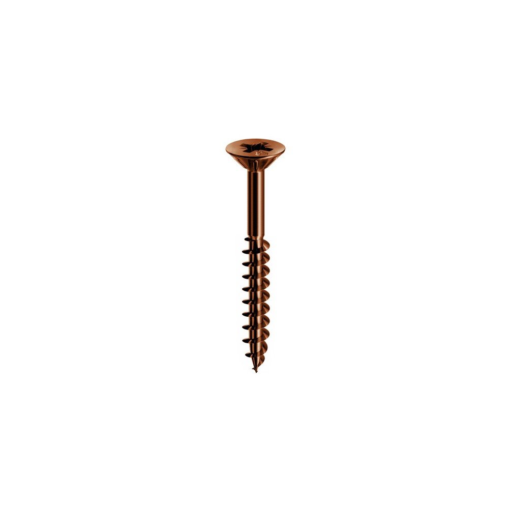 panelvit Screw Flat Head 4.5 x 80 Bronzed PF (% 2) [Mustad]