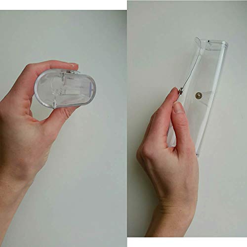 Ronrons 5 Pack Transparent Plastic Glasses Protection Box Eyeglass Case Holder #TOP4