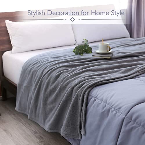 Electric Heated Blanket Full Size 77'' x 84'' Heated Throw for Whole Body Warming & Extra Large Size, 4 Heating Levels and 10H Auto-Off with Overheating Protection - Grey
