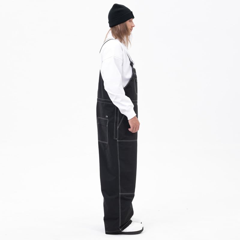 SNOWVERB Baggy Snow Bib Pants Waterproof Ski Bib Overalls Adjustable Snowboard Bibs Winter Snowsports Men