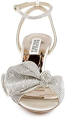 Badgley Mischka Women's REMI Heeled Sandal, Silver, 8 | Image 4