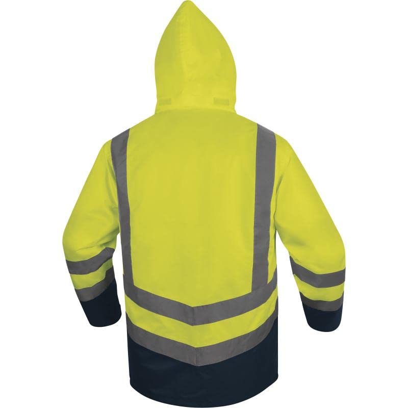 DELTA PLUS PARKA 5 EN 1 ALTA VISIBILIDAD POLIÉSTER OXFORD RECUBRIDO PU AMARILLO FLUO - OPTI3JM-46/48 (S)