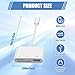 SD Card Reader, USB C to SD Card Reader for iPhone 15/iPad/Mac/Laptop, 3 in 1 Type C Memory Card Adapter for iMac, MacBook Pro/Air, MicroSD/SD (White, 1 PCS)