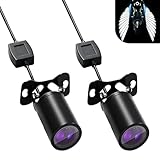 Qurbuns 2 PCS Motorcycle Projector Lights, Angel Wing Led Underglow Kit, Night High-Visibility Motorcycle Shadow Light Accessories, Universal for Most Motorcycles (White)