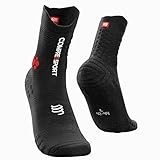 COMPRESSPORT Unisex Pro Racing V 3.0 Trail Socks, Running Male, Black, 42-44 EU