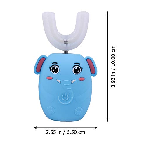 STOBOK 1 Conjunto de Escova de Dente Infantil ElÃ©trica Em Forma de U Escova de Dente de Desenho Ani