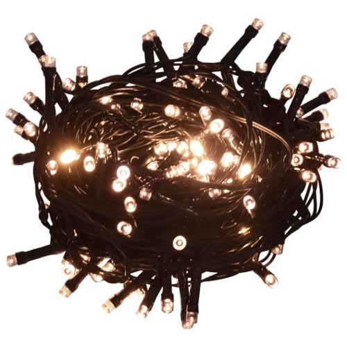 Árbol de Navidad artificial sin enredos de cables 210 cm con 300 luces led fijas verde 9.8 kg 5
