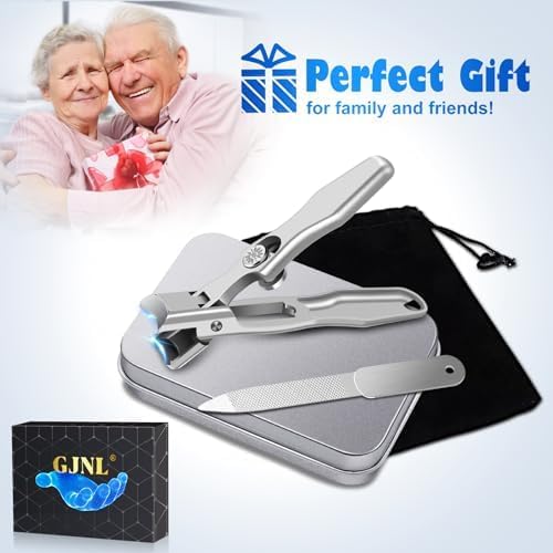 Miniatura 7 de Cortaúñas alemán para hombres, uñas gruesas, cortaúñas grandes y anchas para hombres y mujeres, de acero inoxidable ultra afilado, antisalpicaduras,