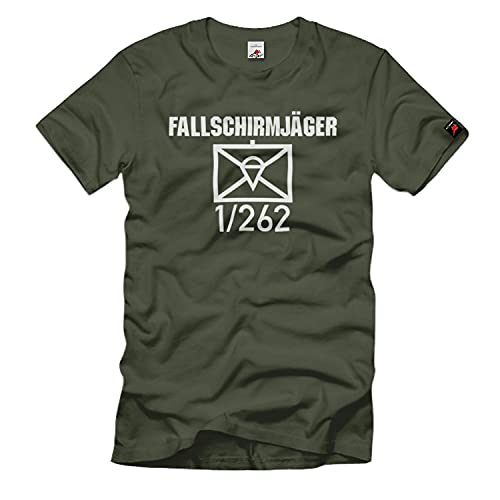 T-shirt parachutiste 1-262 FschJgBtl vert idéal pour vos sorties outdoor et randonnées