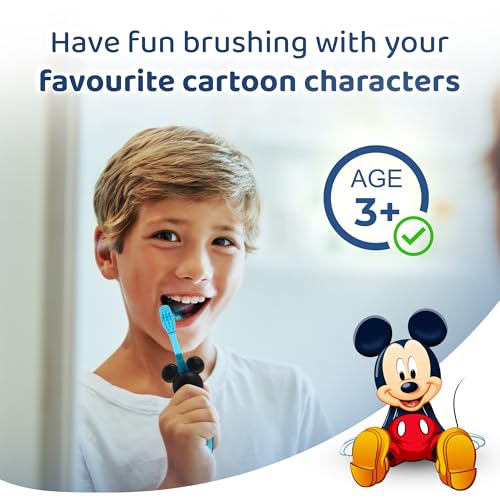 Disney Micky Maus blinkende Zahnbürste für Kinder mit 2-Minuten-Blinklicht, weichen, abgerundeten Borsten und komfortablem Griff, für Kinder ab 3 Jahren – Bild 8