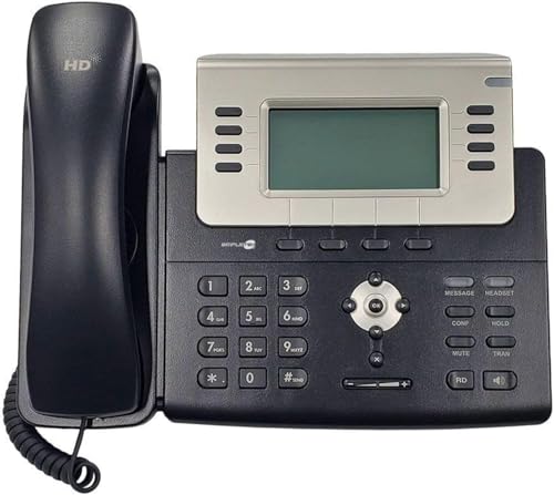 Téléphone IP VoIP PoE SIMPLETEK avec 2x Gigabit Ethernet et 6 comptes SIP