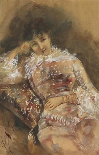 Portrait de Sarah Bernhardt peinture sur toile impression décoration chambre 60x90