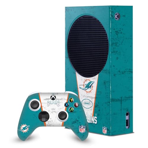 Skin Xbox Series S NFL Miami Dolphins vinyle anti-rayure haute précision