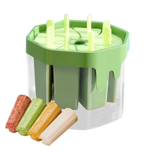 Molde para tartas, fácil liberación, 8 cavidades, para hacer polos de hielo, para congelador, apartamento, hogar, cocina, restaurante, jugo, bebida, leche