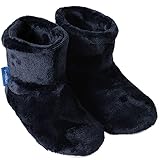 [アクア] mofua (モフア) ルームブーツ ルームシューズ 室内スリッパ 冬 男女兼用 Mサイズ 23-25 cm ダークネイビー あったか +2℃ 吸湿発熱素材 Heatwarm プレミアムマイクロファイバー 節電 滑り止め付 60160022