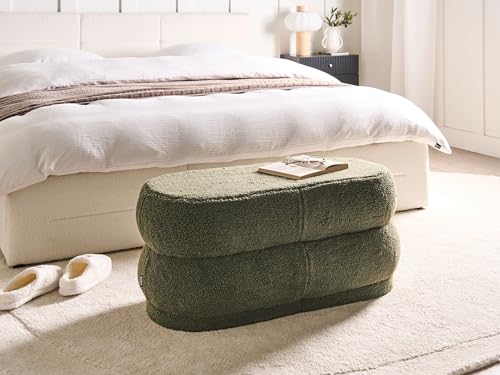 Banc rembourré moderne vert pour optimiser vos petites entrées - 3