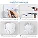 XLTTYWL eero 7 Wall Mount Kit, erro 7 Mount Bracket Optimize Space&Cable Management Accessories eero WiFi 7 Compatible with eeros 7 Extender Dual-Band Mesh Wi-Fi 7 Router (White, 1 Pack)