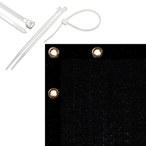 Image of HIPPO Baby Safety Net for Balcony Child Protection Stairway Safety Net Railing Guard for Kids Staircase Protector with Tie-Cords Breathable Fabric Indoor Outdoor Use (1.5MTX6MT, Black)