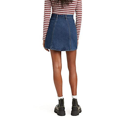 Levi's Women's A-Line Button Front Mini Skirt, Something Slight (Waterless), 25 #TOP2