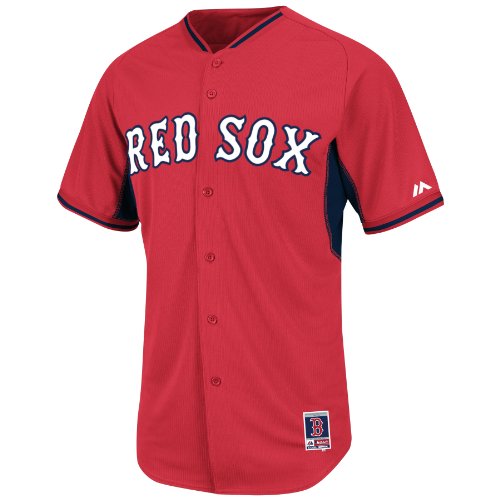 Cool Base Majestic Men's Boston Red Sox MLB Authentic BP Jersey (Red, 44 - M)