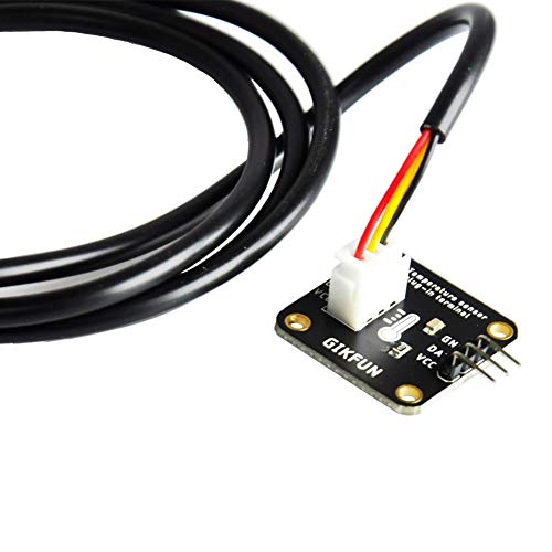 Gikfun Ds18B20 Waterproof Digital Temperature Sensor With Adapter Module For Arduino (Pack Of 3 Sets) Ek1183 #TOP2