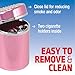 BBell Automotive 22-1-39268-8 Pink Diamond Ash Tray, Multi, One Size, Aluminum Canister with Sparkly Rhinestone Detail