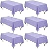 Amazon.com: 6 Pack Tablecloth 60 x 126 inch Polyester Table Cloth for 6 ...