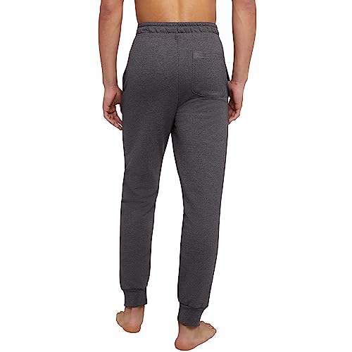 Hanes Men's Joggers, EcoSmart Fleece Sweatpants for Men, Men's Lounge Pants, 30.5" Charcoal Heather image 2