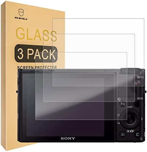 Mr.Shield [3-Pack] Screen Protector For Sony RX100VI RX100V RX100IV RX100III RX100II RX100 Digital Camera [Tempered Glass] [Japan Glass with 9H Hardness] Screen Protector with Lifetime Replacement