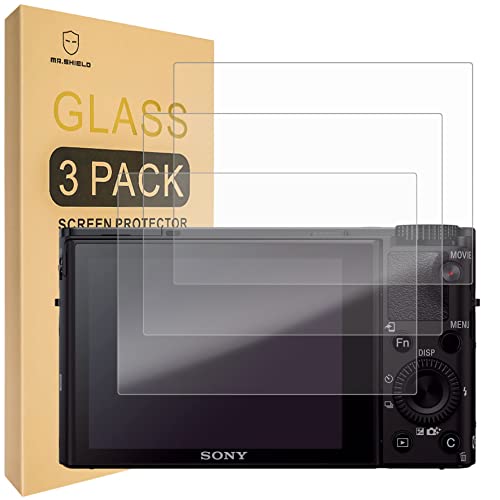 Mr.shield [3-Pack] Screen Protector For Sony Rx100Vi Rx100V Rx100Iv Rx100Iii Rx100Ii Rx100 Digital Camera [Tempered Glass] [Japan Glass With 9H Hardness] Screen Protector With Lifetime Replacement #TOP17