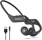 BANIGIPA Open-Ear Headphones, Bluetooth 5.3 Headset w/Built-in Microphones for Office Home Work, Lightweight Waterproof Wireless Headphones for Workout Cycling Running Snowboarding-10H Playtime