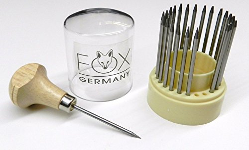 Diamond Setting Beading Tools Jewelry Stone Set Beaders 23 Piece Set FOX GERMANY (E 6)