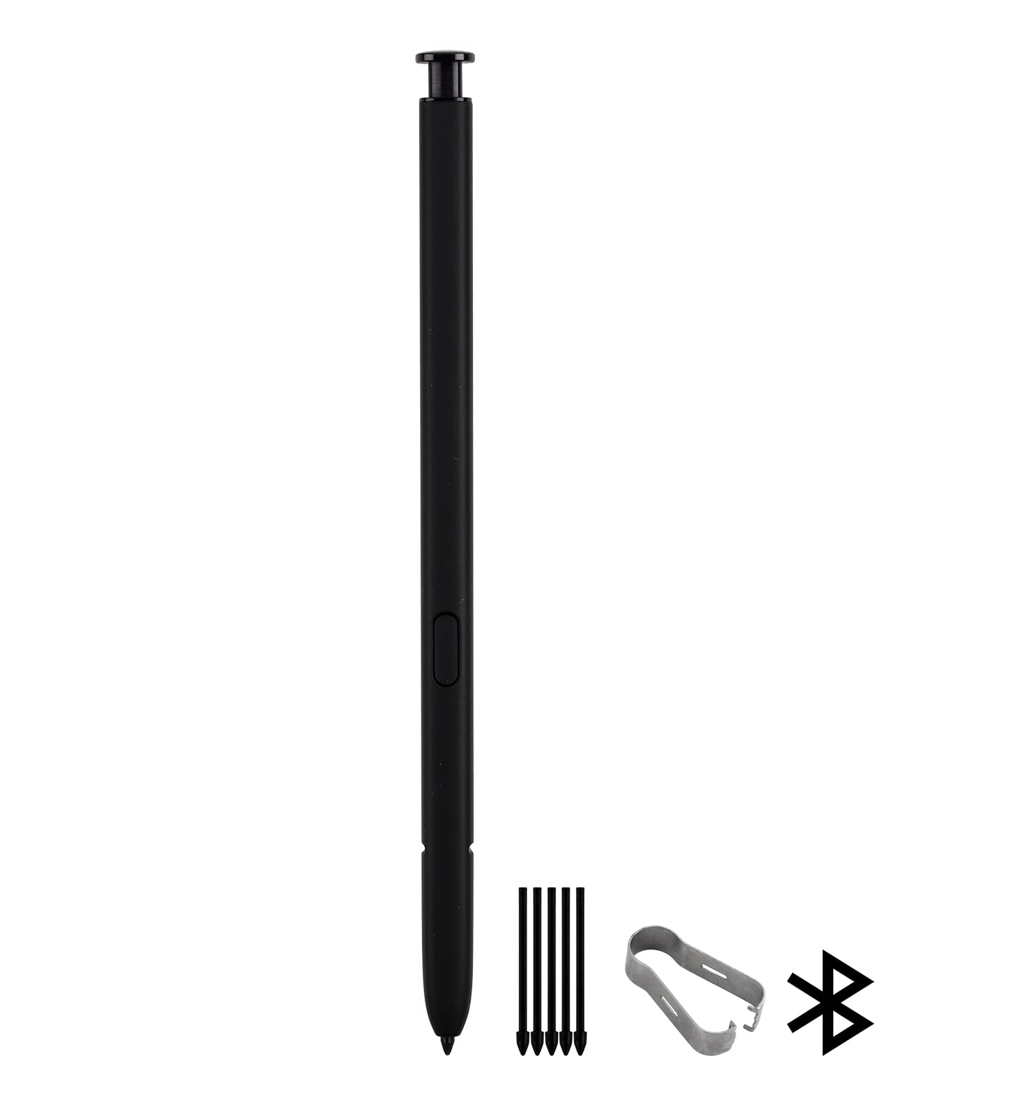 [NUEVO] [Con Bluetooth] Duotipa S22 Ultra S Pen Reemplazo para Samsung Galaxy S22 Ultra 5G All Verison Stylus Pen + Puntas/Nibs (Black)