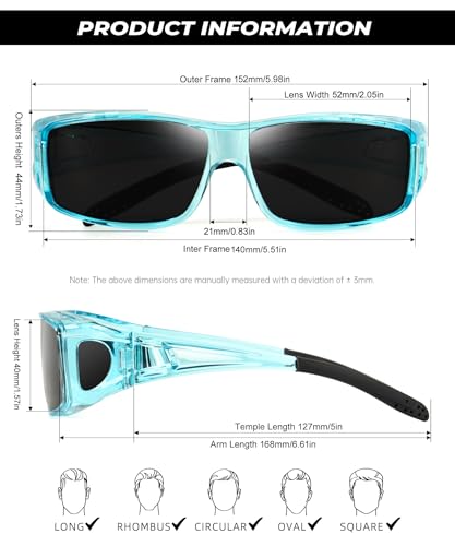Image of Night Vision Glasses, Fit Over Glasses Mens Womens, Wrap Around Anti Glare HD Night Vision Lens for Night Driving