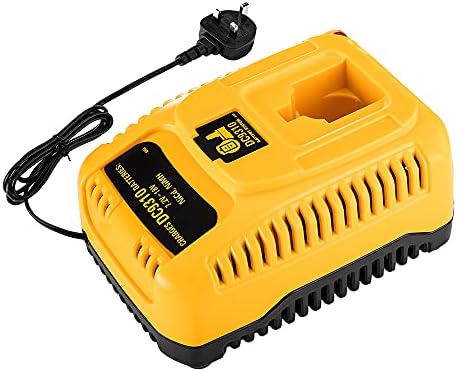 DC9310 Battery Charger for Dewalt 7.2V-18V Ni-CD Ni-MH Battery DW9057 DC9071 DC9091 DC9096 for Power Tool Electric Drill Charger,Replace Charger DC9310 DW9116 DE9130 DW9226 DE9310 (UK PLUG)