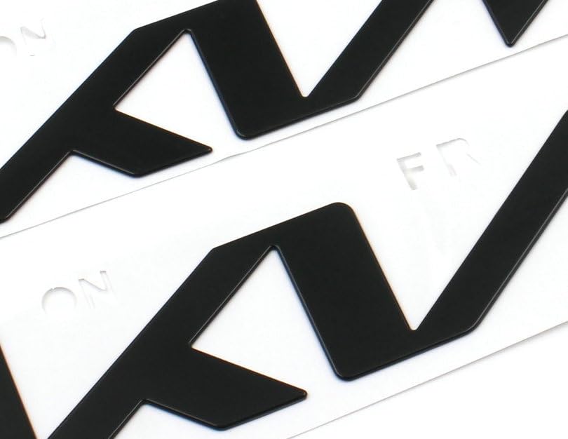 Image of 2PCS Gloss Black Front Rear Emblems Badges Fit 2022-2024 Telluride (Gloss Black)