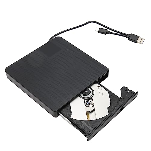 Lectora externa de CD y DVD con interfaz dual USB 3.0 y tipo C miniatura 4