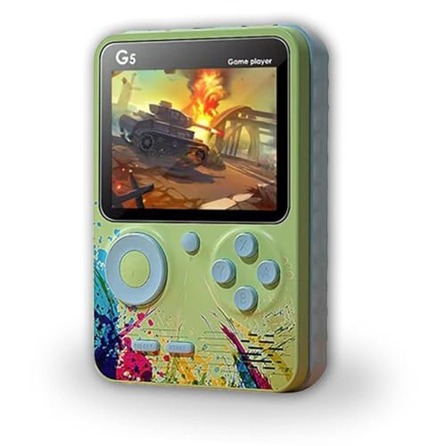Handheld game console, 500 in 1 color screen game console, 500 classic interesting games (Green)