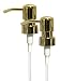 Bird Head Gold Finish Metal Lotion Replacement Pump, 1CC, Gold (Pack of 2)