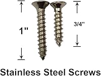 Vista 2 de QCAA Juego de soportes de barra de armario de latón macizo extra resistente, 1-1/2 pulgadas, con tornillos de acero inoxidable, blanco, 4 pares