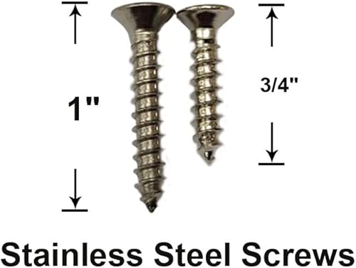 Miniatura 3 de QCAA Juego de enchufes de latón macizo de alta calidad resistente 1-12 pulgadas con tornillos inoxidables revestimiento negro 2 pares fabricado en