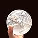 RALDMOV Natural Clear Quartz Crystal Ball,White Crystal Sphere Healing Crystal Ball with Stand Home Decor Prosperous Love Invite Wealth + Pedestal (300g)…