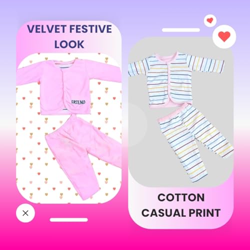Image of REVOLTEK Baby Long Sleeve Winter swetashirt hoodie coat warm pants Dress snowsuit Sleep Suit for Boys and Girls Pack of1